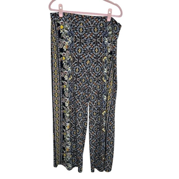 White House Black Market Floral Wide Leg Pants - Picture 1 of 11